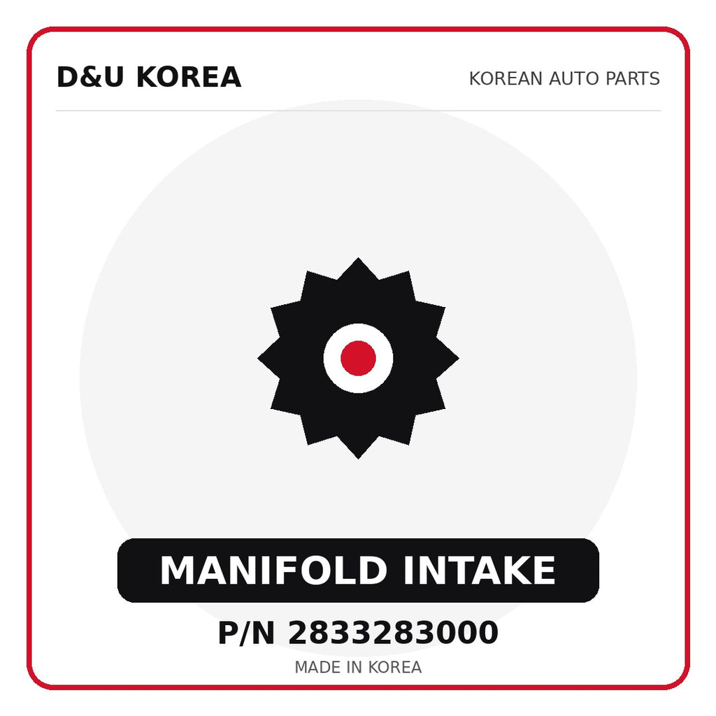 Genuine Mobis MANIFOLD INTAKE 2833283000 - Korean auto parts from D&U Korea