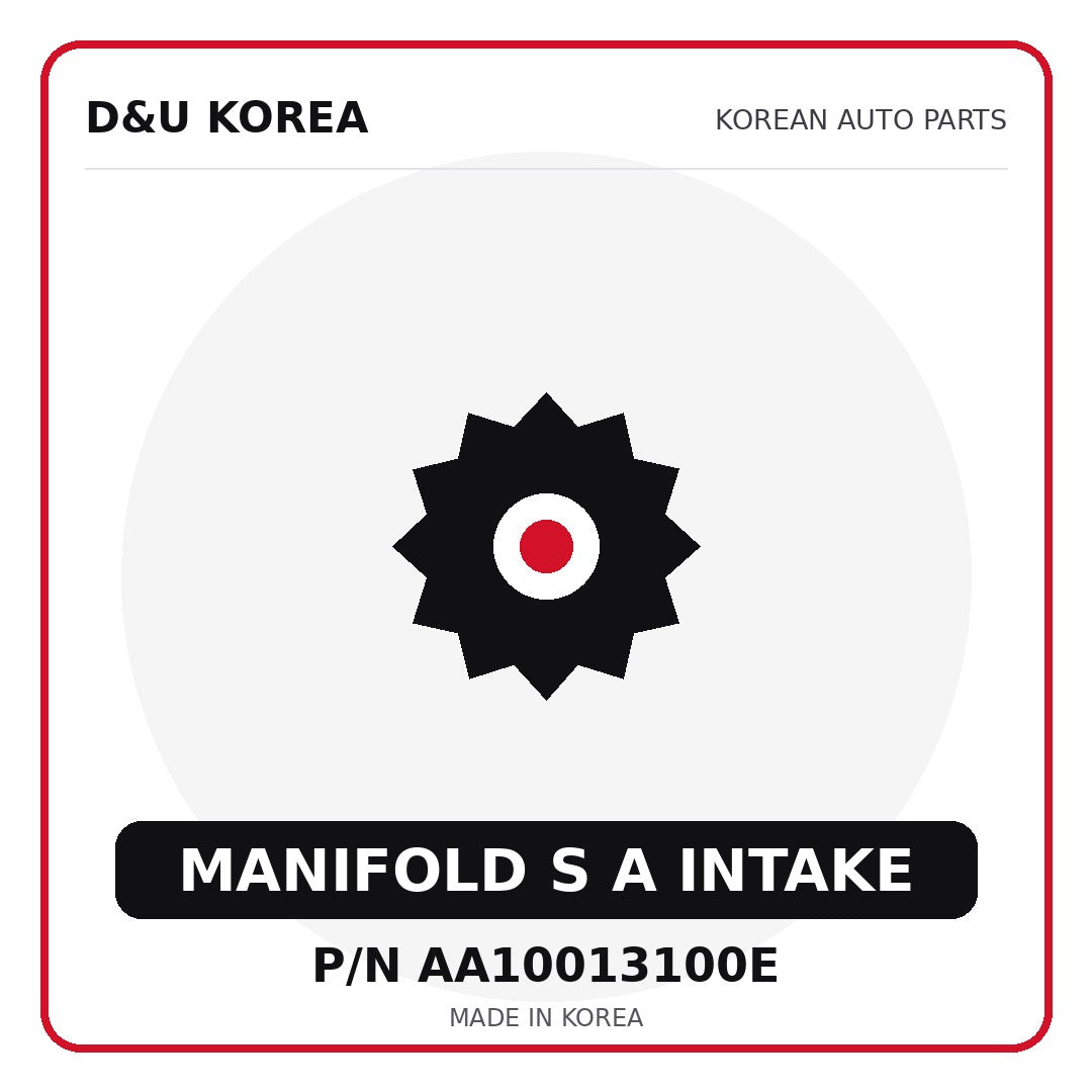 Genuine Mobis MANIFOLD S A INTAKE AA10013100E - Korean auto parts from D&U Korea