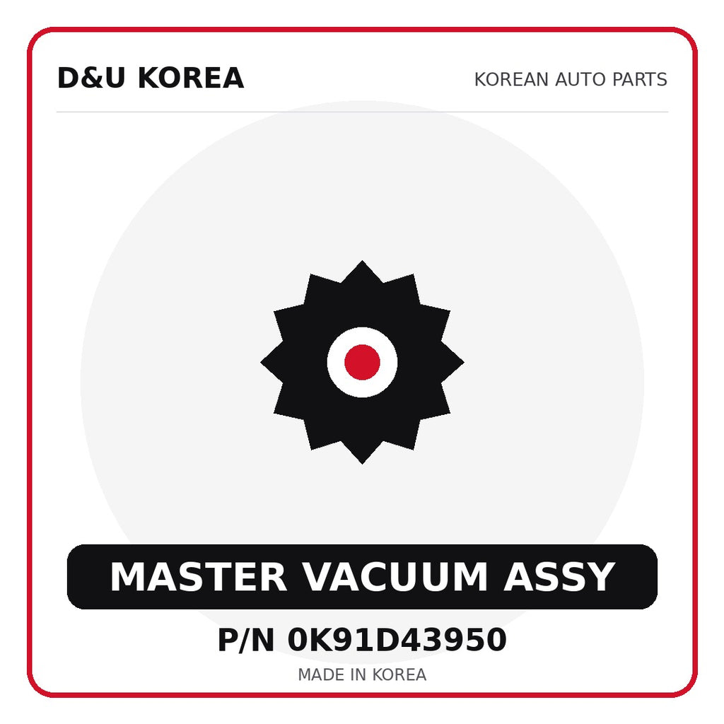 Genuine Mobis MASTER VACUUM ASSY 0K91D43950 - Korean auto parts from D&U Korea
