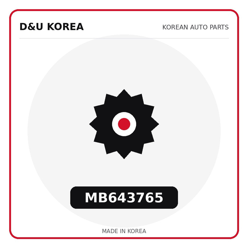 Genuine Mobis MB643765  for Korean vehicles | D&U Korea