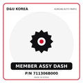 Genuine Mobis MEMBER ASSY DASH 711306B000 - Korean auto parts from D&U Korea