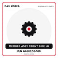Genuine Mobis MEMBER ASSY FRONT SIDE LH 64601DB000 - Korean auto parts from D&U Korea