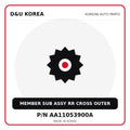 Genuine Mobis MEMBER SUB ASSY RR CROSS OUTER AA11053900A - Korean auto parts from D&U Korea