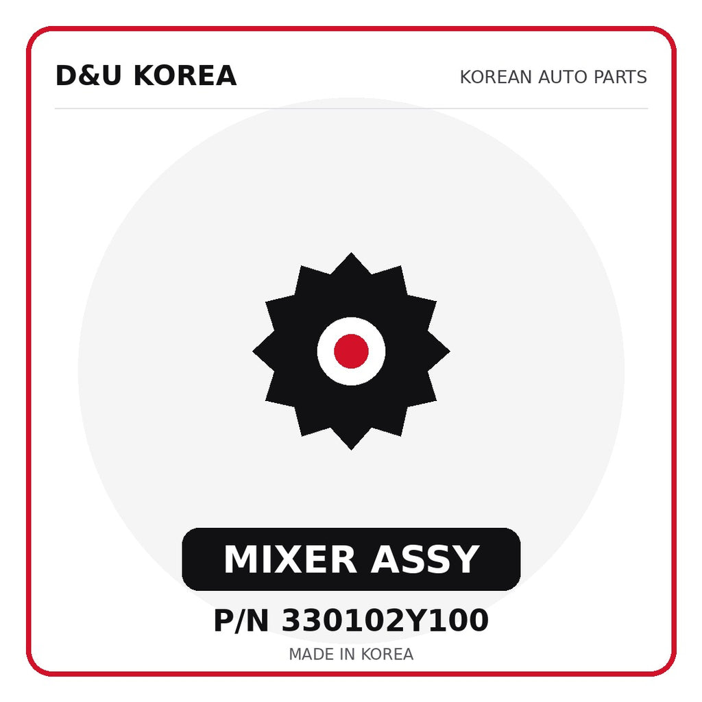 Genuine Mobis MIXER ASSY 330102Y100 - Korean auto parts from D&U Korea