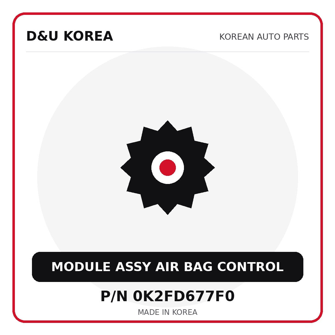 Genuine Mobis MODULE ASSY AIR BAG CONTROL 0K2FD677F0 - Korean auto parts from D&U Korea