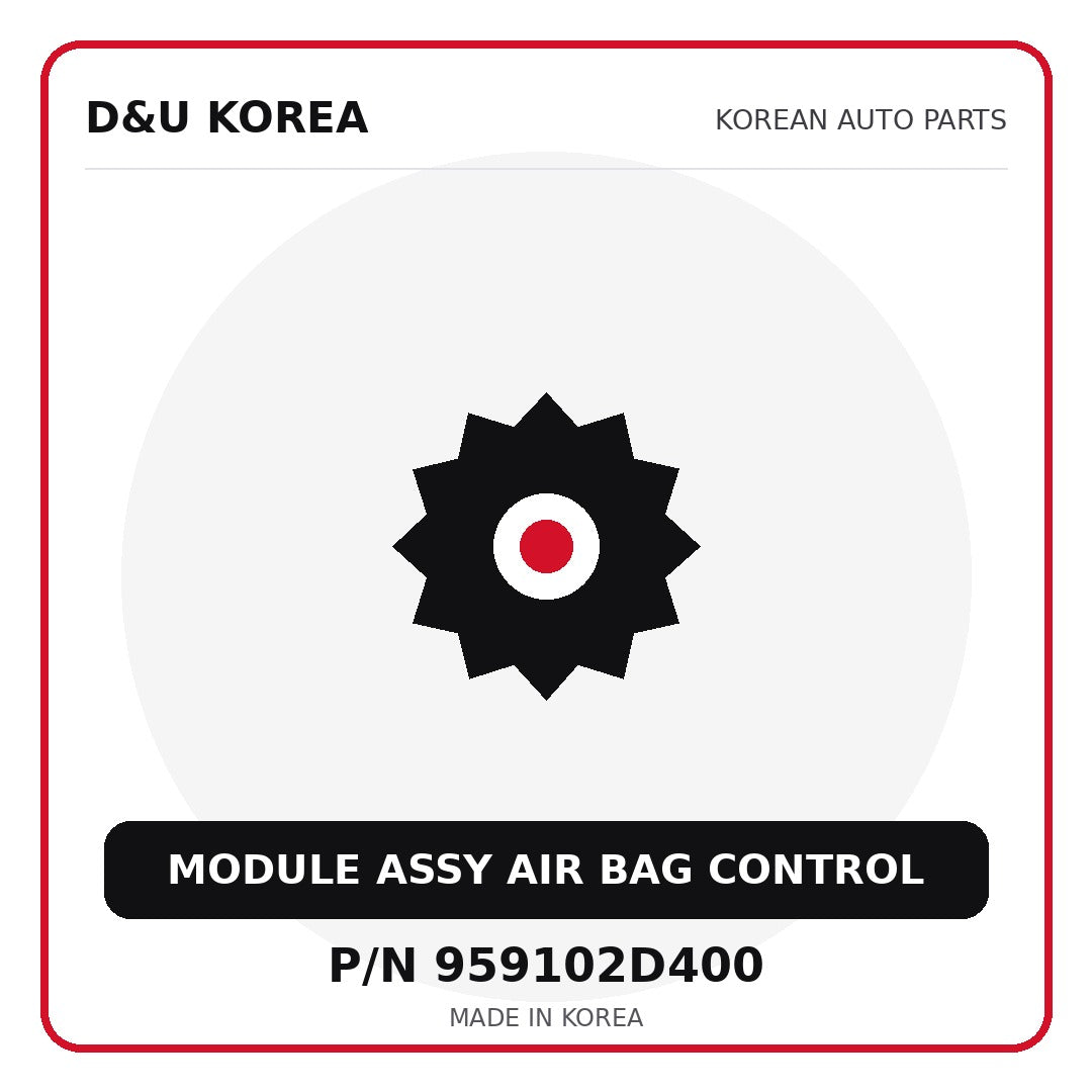 Genuine Mobis MODULE ASSY AIR BAG CONTROL 959102D400 - Korean auto parts from D&U Korea