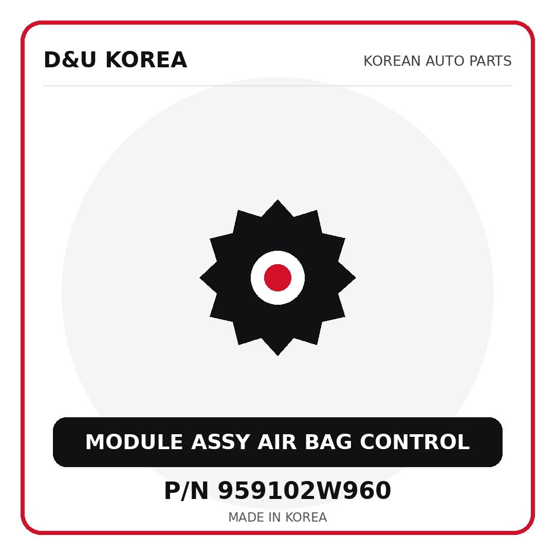 Genuine Mobis MODULE ASSY AIR BAG CONTROL 959102W960 for Korean vehicles | D&U Korea