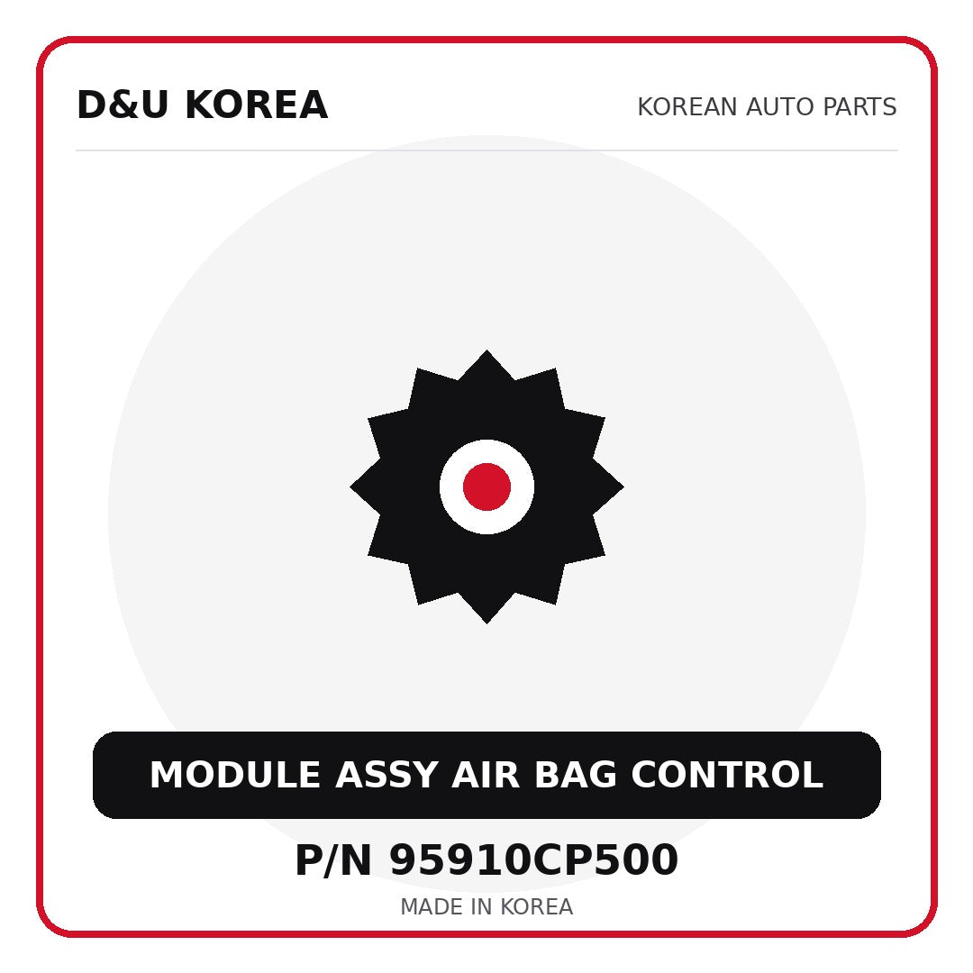 Genuine Mobis MODULE ASSY AIR BAG CONTROL 95910CP500 - Korean auto parts from D&U Korea