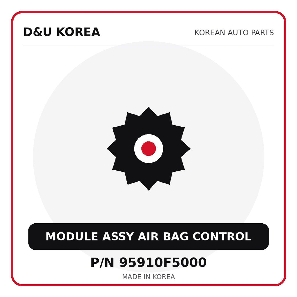 Genuine Mobis MODULE ASSY AIR BAG CONTROL 95910F5000 - Korean auto parts from D&U Korea