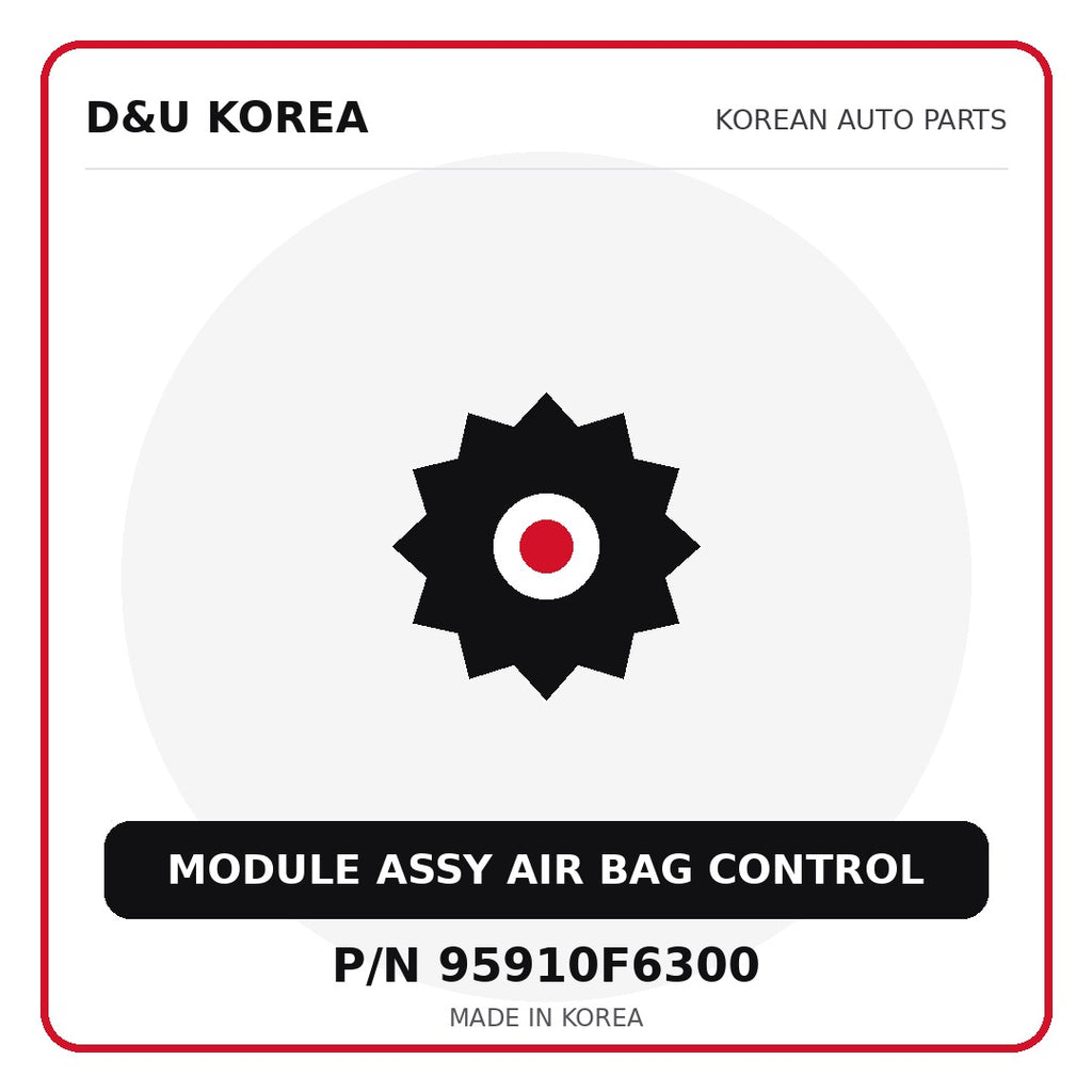 Genuine Mobis MODULE ASSY AIR BAG CONTROL 95910F6300 - Korean auto parts from D&U Korea
