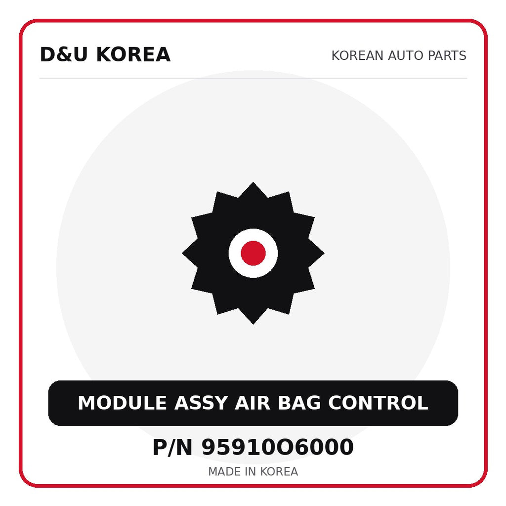 Genuine Mobis MODULE ASSY AIR BAG CONTROL 95910O6000 - Korean auto parts from D&U Korea