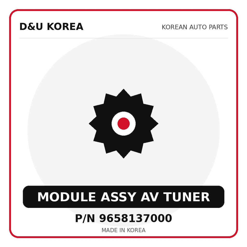 Genuine Mobis MODULE ASSY AV TUNER 9658137000 - Korean auto parts from D&U Korea