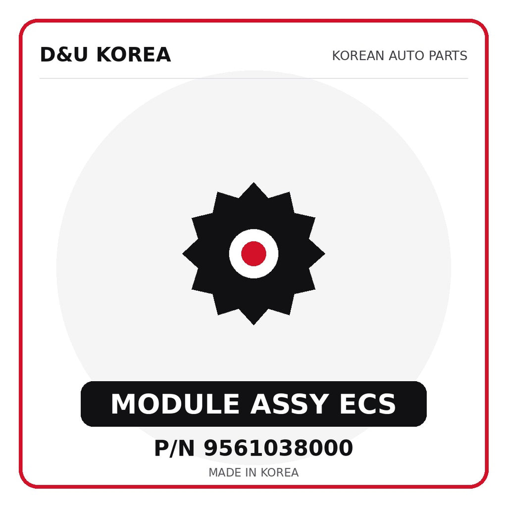 Genuine Mobis MODULE ASSY ECS 9561038000 - Korean auto parts from D&U Korea