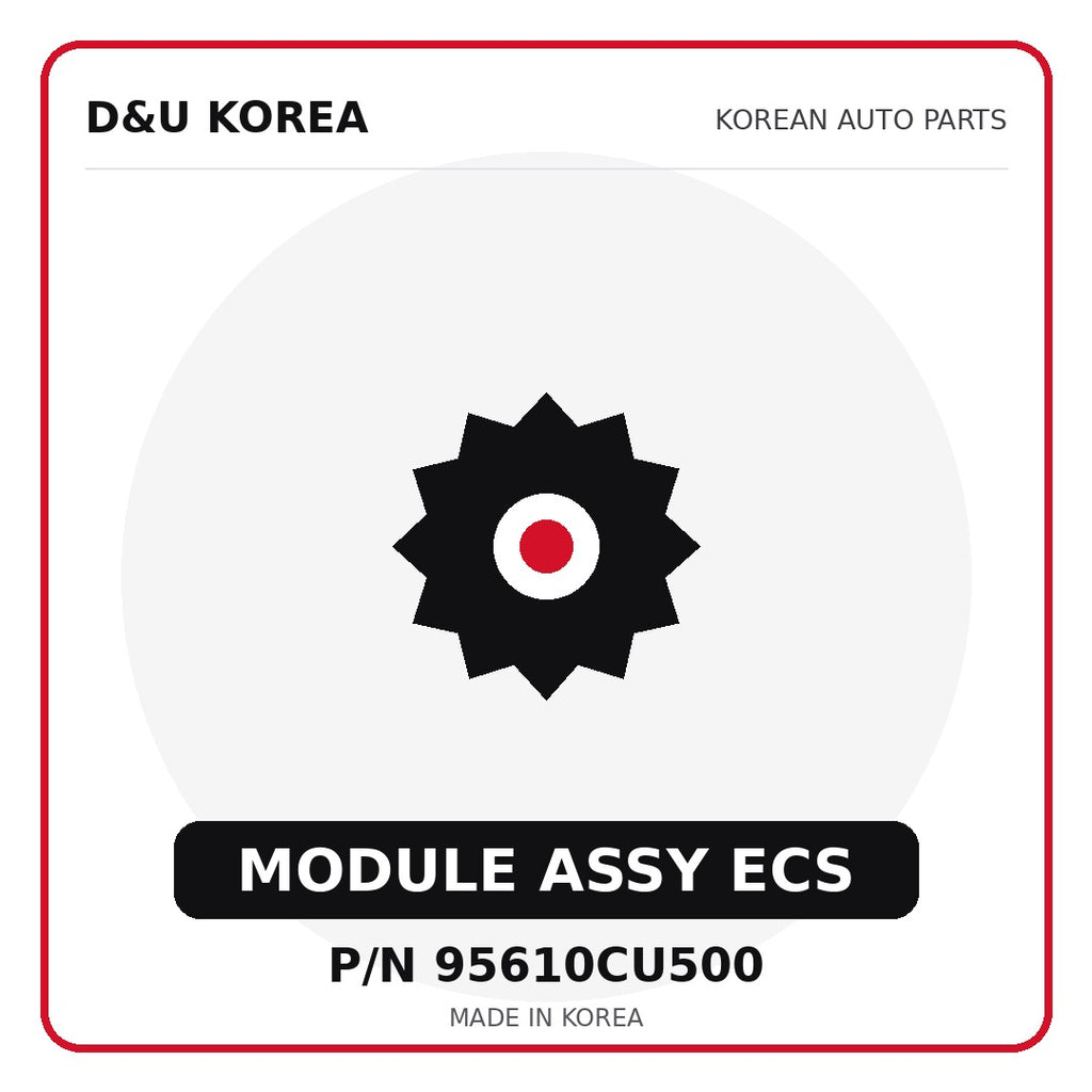 Genuine Mobis MODULE ASSY ECS 95610CU500 - Korean auto parts from D&U Korea