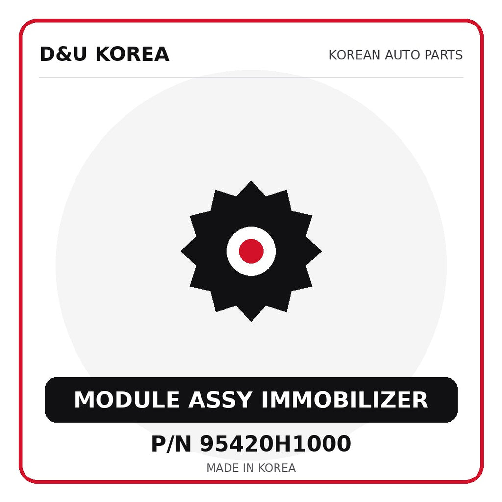 Genuine Mobis MODULE ASSY IMMOBILIZER 95420H1000 - Korean auto parts from D&U Korea
