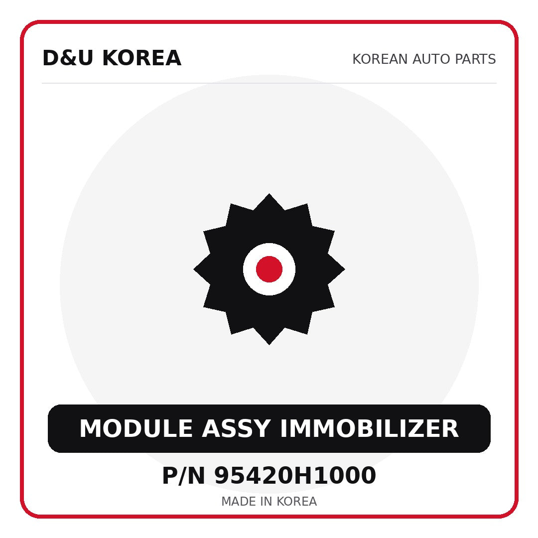 Genuine Mobis MODULE ASSY IMMOBILIZER 95420H1000 - Korean auto parts from D&U Korea