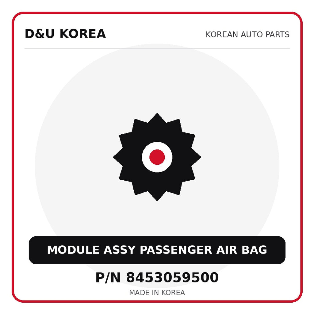Genuine Mobis MODULE ASSY PASSENGER AIR BAG 8453059500 - Korean auto parts from D&U Korea