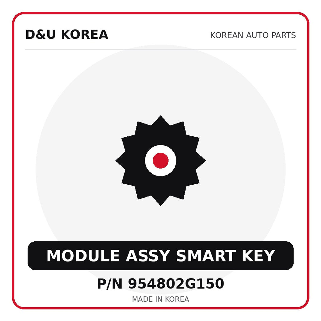 Genuine Mobis MODULE ASSY SMART KEY 954802G150 - Korean auto parts from D&U Korea