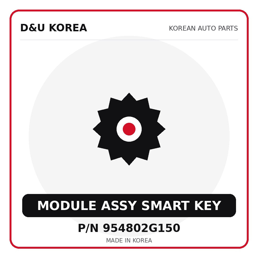Genuine Mobis MODULE ASSY SMART KEY 954802G150 - Korean auto parts from D&U Korea