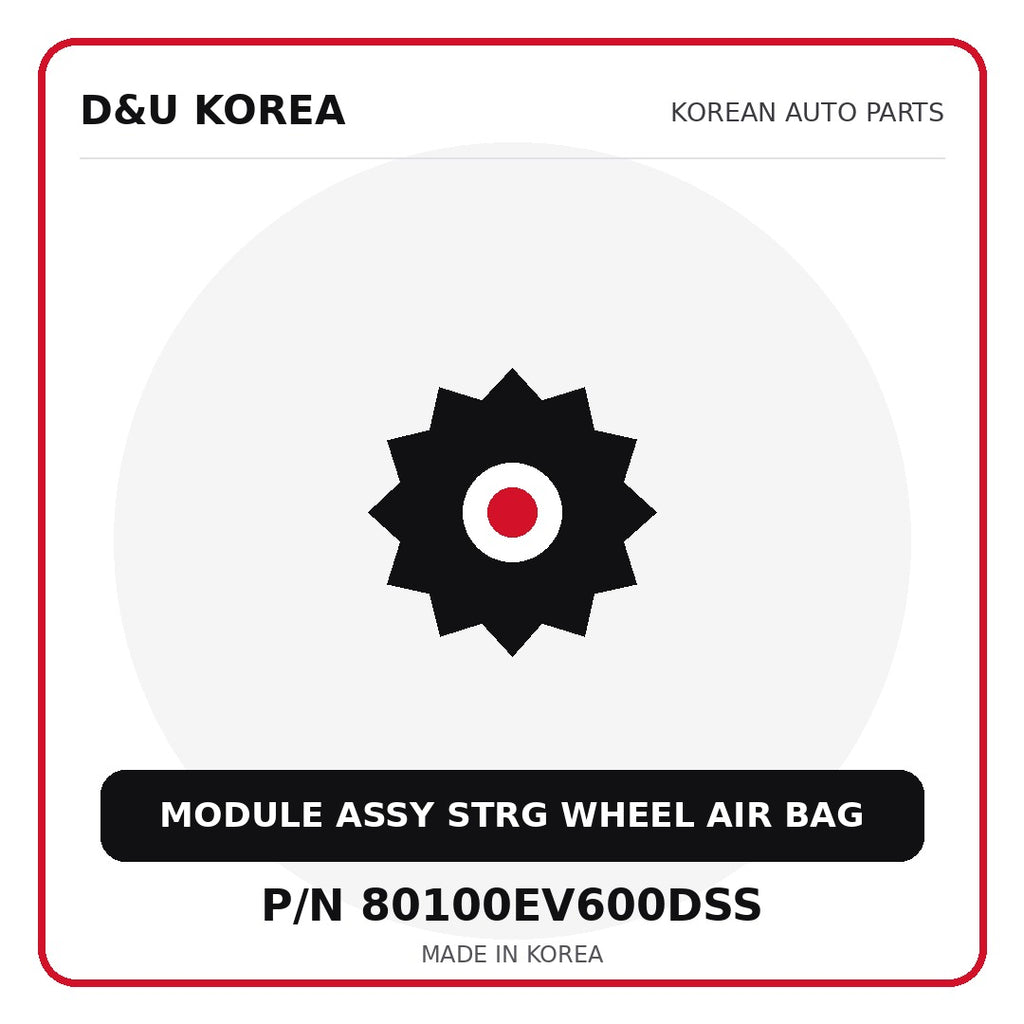 Genuine Mobis MODULE ASSY STRG WHEEL AIR BAG 80100EV600DSS - Korean auto parts from D&U Korea