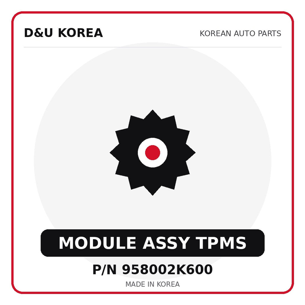 Genuine Mobis MODULE ASSY TPMS 958002K600 for Korean vehicles | D&U Korea