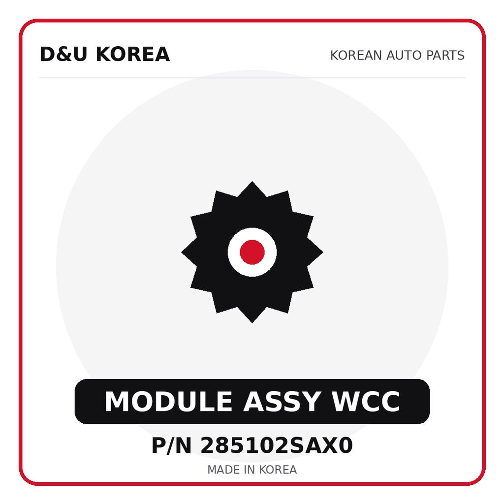Genuine Mobis MODULE ASSY WCC 285102SAX0 - Korean auto parts from D&U Korea