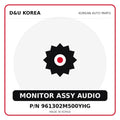 Genuine Mobis MONITOR ASSY AUDIO 961302M500YHG for Korean vehicles | D&U Korea