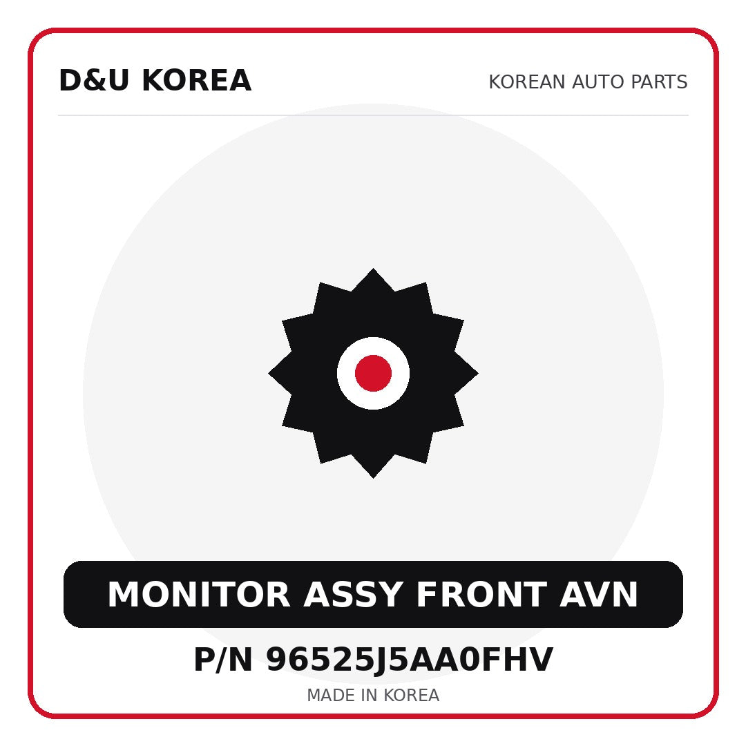 Genuine Mobis MONITOR ASSY FRONT AVN 96525J5AA0FHV for Korean vehicles | D&U Korea