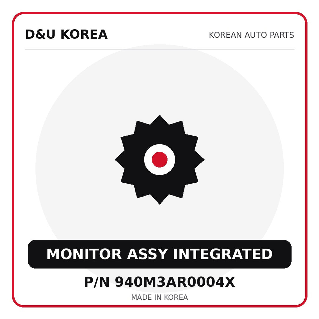Genuine Mobis MONITOR ASSY INTEGRATED 940M3AR0004X for Korean vehicles | D&U Korea