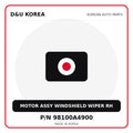 Genuine Mobis MOTOR ASSY WINDSHIELD WIPER RH 98100A4900 for Korean vehicles | D&U Korea