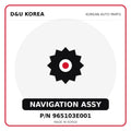 Genuine Mobis NAVIGATION ASSY 965103E001 for Korean vehicles | D&U Korea