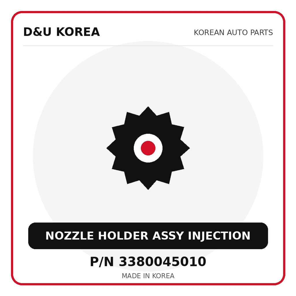 Genuine Mobis NOZZLE HOLDER ASSY INJECTION 3380045010 - Korean auto parts from D&U Korea
