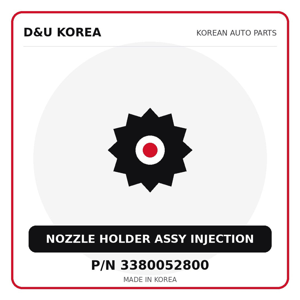 Genuine Mobis NOZZLE HOLDER ASSY INJECTION 3380052800 - Korean auto parts from D&U Korea
