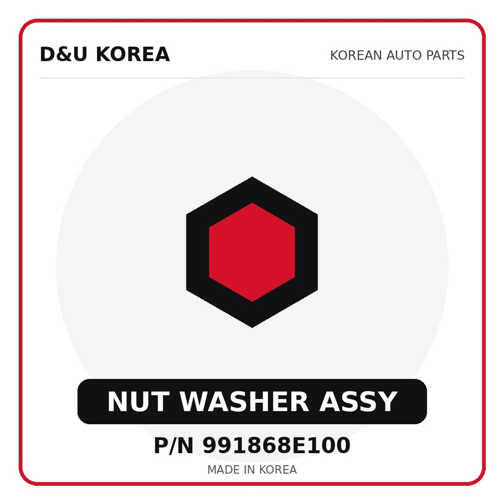 Genuine Mobis NUT WASHER ASSY 991868E100 for Korean vehicles | D&U Korea