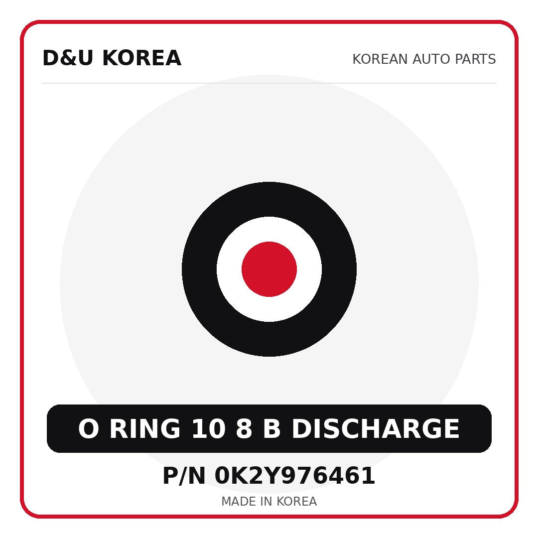 Genuine Mobis O RING 10 8 B DISCHARGE 0K2Y976461 for Korean vehicles | D&U Korea