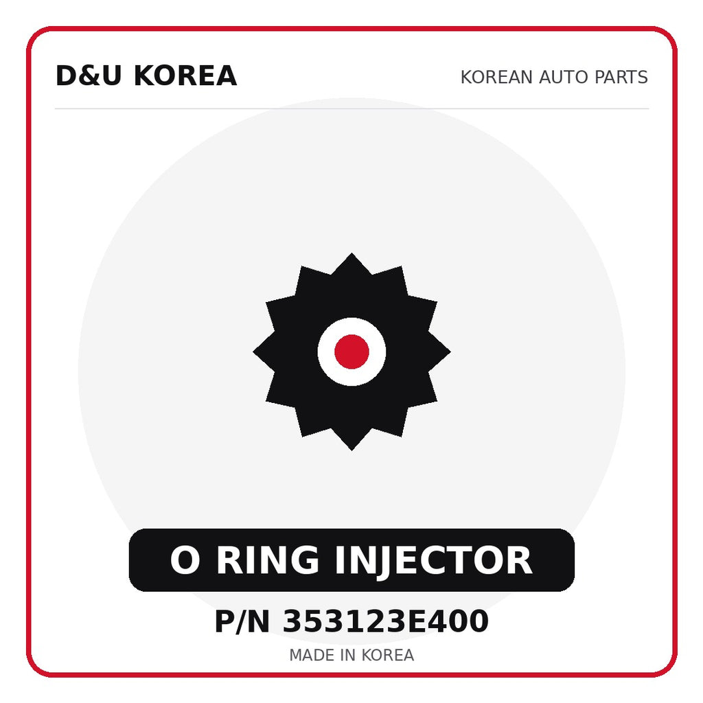 Genuine Mobis O RING INJECTOR 353123E400 - Korean auto parts from D&U Korea