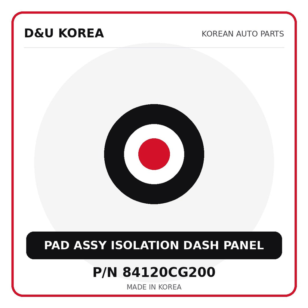 Genuine Mobis PAD ASSY ISOLATION DASH PANEL 84120CG200 - Korean auto parts from D&U Korea