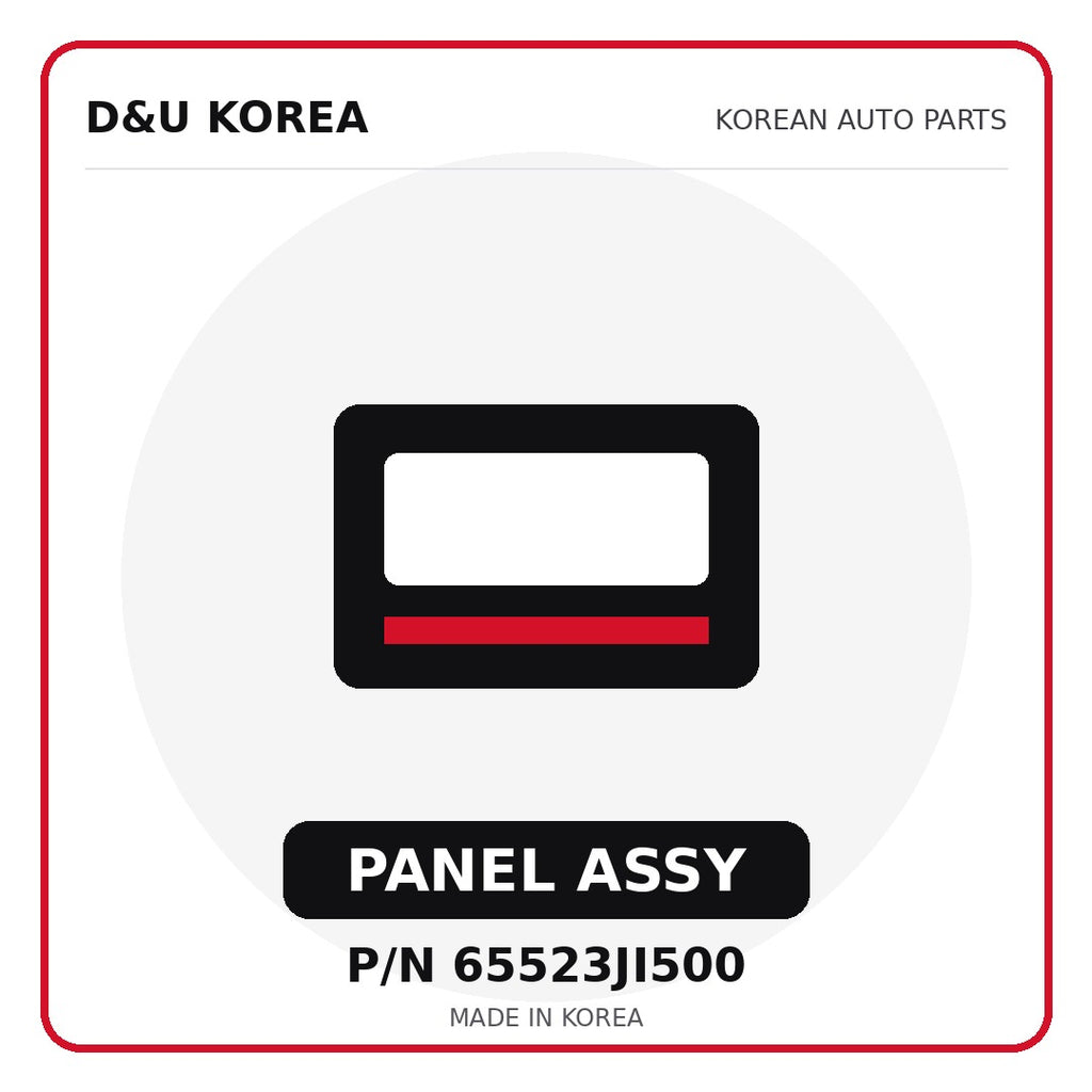 Genuine Mobis PANEL ASSY 65523JI500 for Korean vehicles | D&U Korea
