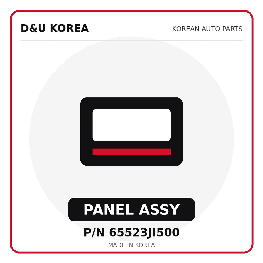 Genuine Mobis PANEL ASSY 65523JI500 for Korean vehicles | D&U Korea