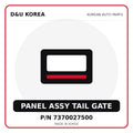 Genuine Mobis PANEL ASSY TAIL GATE 7370027500 - Korean auto parts from D&U Korea