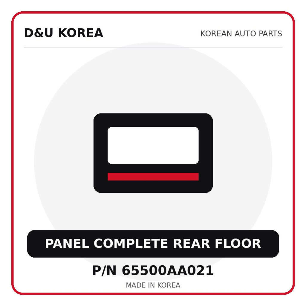 Genuine Mobis PANEL COMPLETE REAR FLOOR 65500AA021 - Korean auto parts from D&U Korea