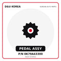 Genuine Mobis PEDAL ASSY 0K79A43300 - Korean auto parts from D&U Korea