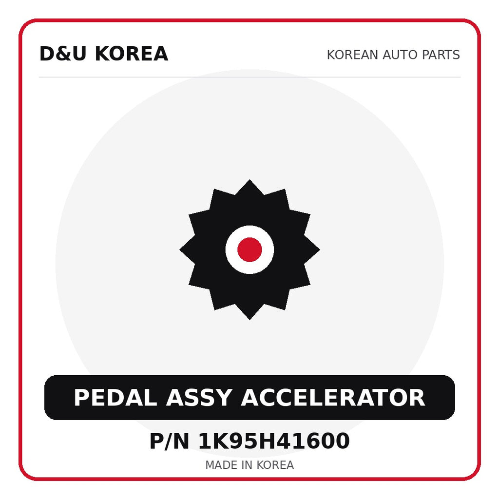 Genuine Mobis PEDAL ASSY ACCELERATOR 1K95H41600 - Korean auto parts from D&U Korea