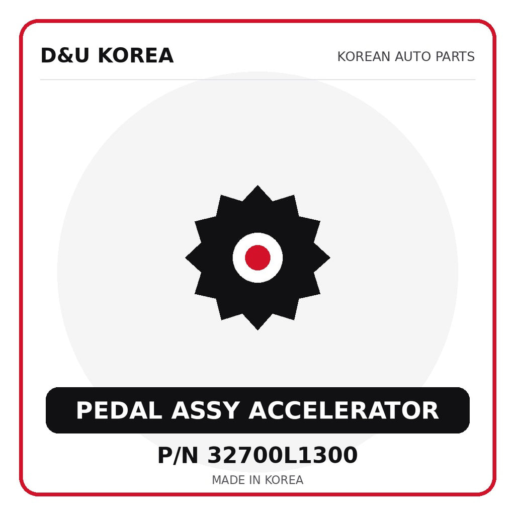 Genuine Mobis PEDAL ASSY ACCELERATOR 32700L1300 for Korean vehicles | D&U Korea