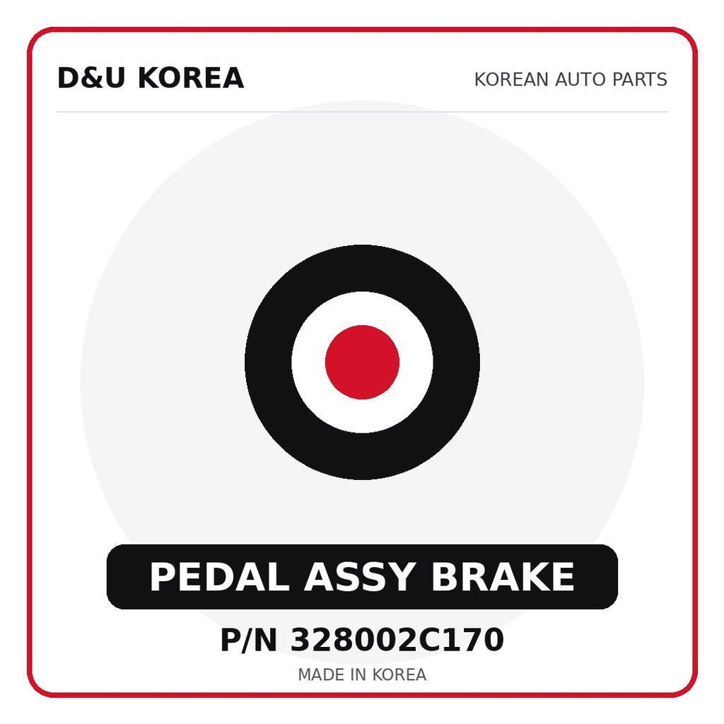 Genuine Mobis PEDAL ASSY BRAKE 328002C170 - Korean auto parts from D&U Korea