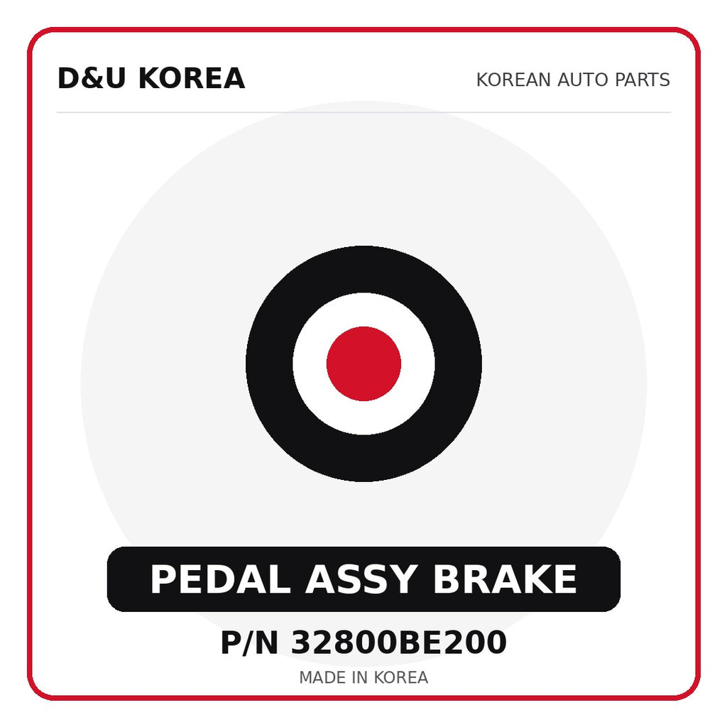 Genuine Mobis PEDAL ASSY BRAKE 32800BE200 - Korean auto parts from D&U Korea