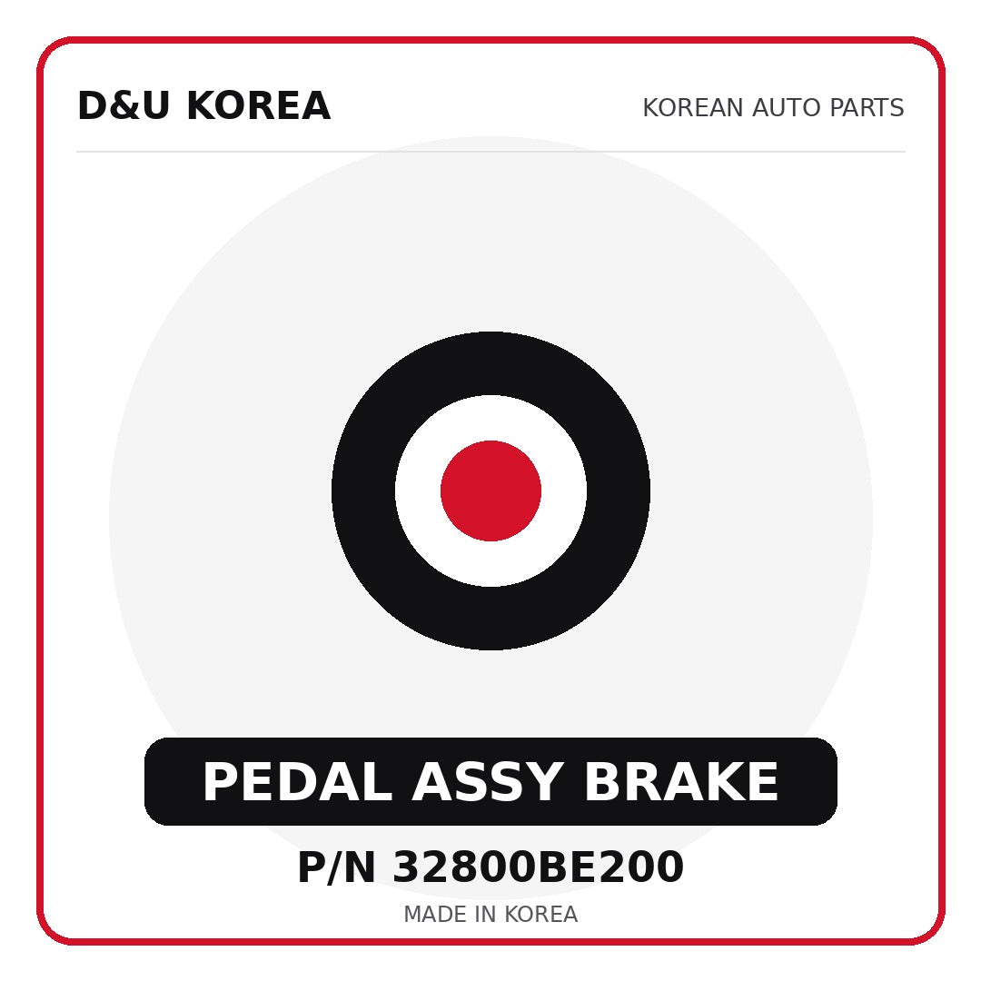 Genuine Mobis PEDAL ASSY BRAKE 32800BE200 - Korean auto parts from D&U Korea