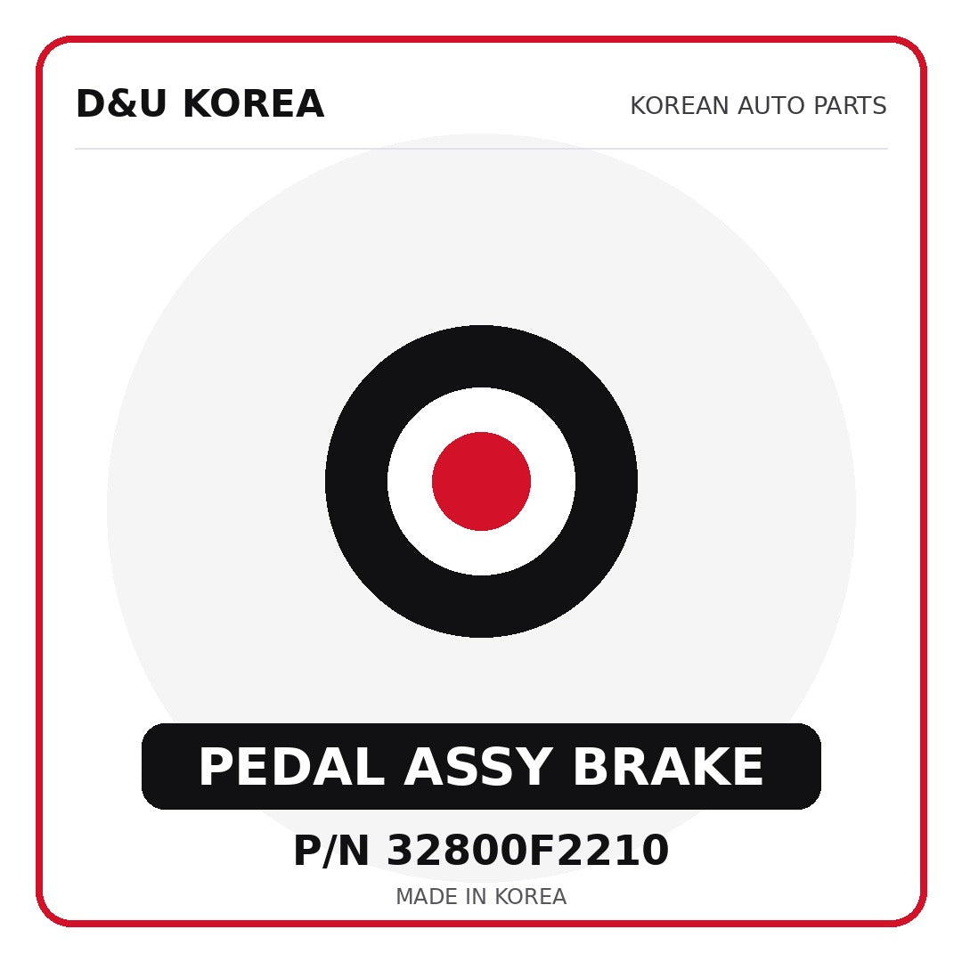 Genuine Mobis PEDAL ASSY BRAKE 32800F2210 - Korean auto parts from D&U Korea