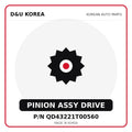 Genuine Mobis PINION ASSY DRIVE QD43221T00560 for Korean vehicles | D&U Korea