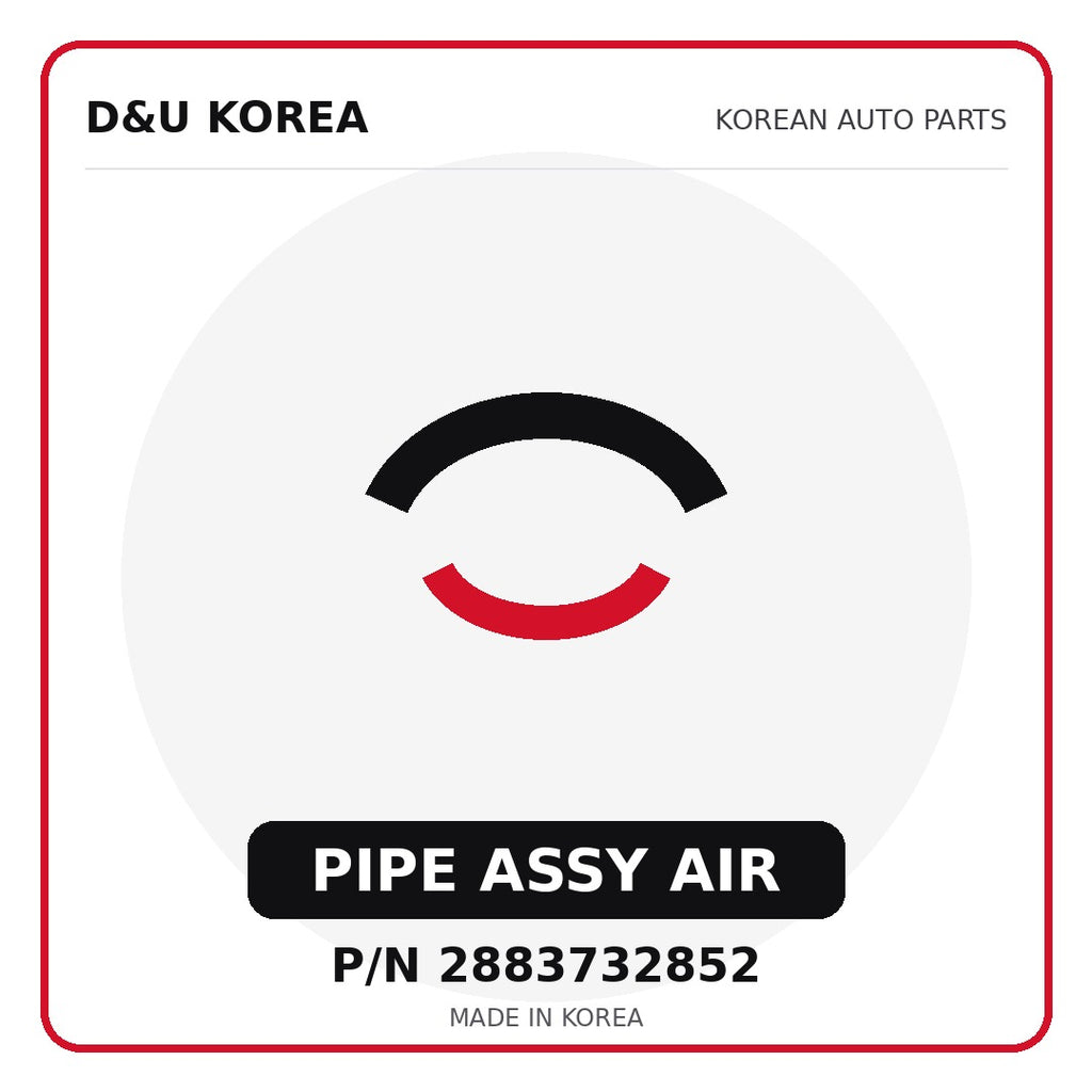 Genuine Mobis PIPE ASSY AIR 2883732852 - Korean auto parts from D&U Korea
